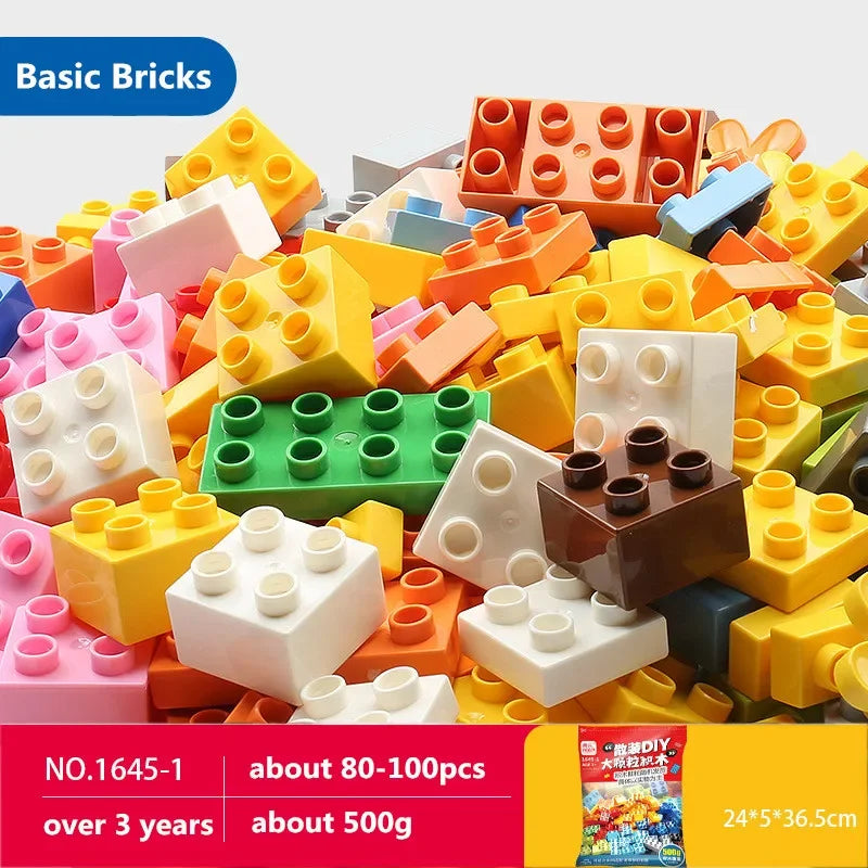 Building Blocks Set - Creative Colorful Kids Educational Toy Compatible With Duplo - ZOOMNSTORE