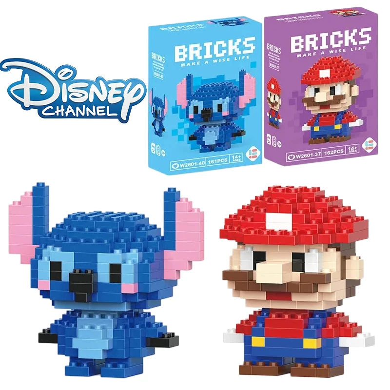 Building Blocks Toy - Disney Stitch & Pokemon Pikachu Model Kit for Kids Gift - ZOOMNSTORE