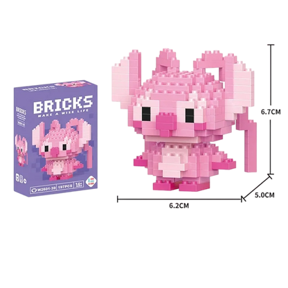 Building Blocks Toy - Disney Stitch & Pokemon Pikachu Model Kit for Kids Gift - ZOOMNSTORE