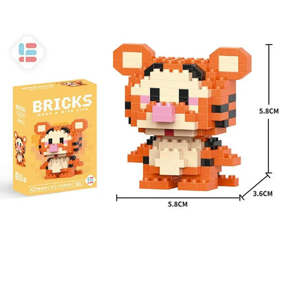 Building Blocks Toy - Disney Stitch & Pokemon Pikachu Model Kit for Kids Gift - ZOOMNSTORE