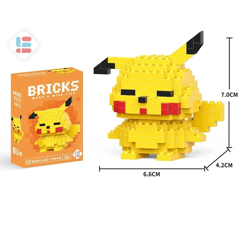 Building Blocks Toy - Disney Stitch & Pokemon Pikachu Model Kit for Kids Gift - ZOOMNSTORE