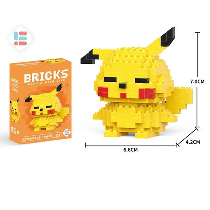 Building Blocks Toy - Disney Stitch & Pokemon Pikachu Model Kit for Kids Gift - ZOOMNSTORE