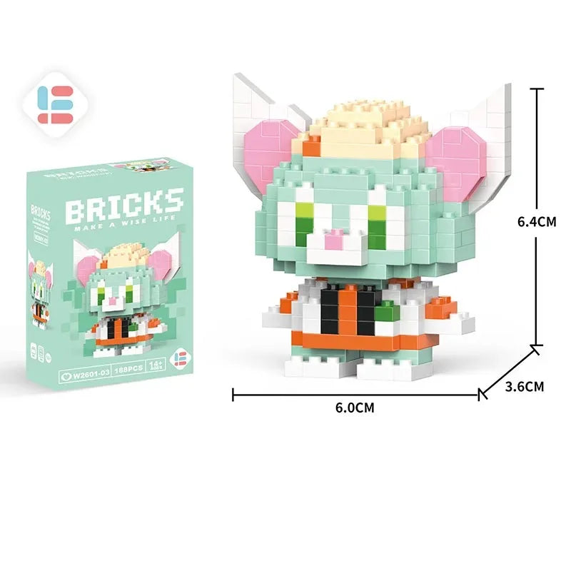 Building Blocks Toy - Disney Stitch & Pokemon Pikachu Model Kit for Kids Gift - ZOOMNSTORE