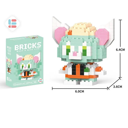 Building Blocks Toy - Disney Stitch & Pokemon Pikachu Model Kit for Kids Gift - ZOOMNSTORE