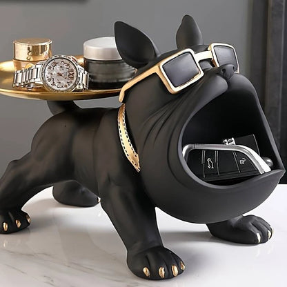 Bulldog Key Storage Ornament - Entryway Tray  Shoe Cabinet Decor - ZOOMNSTORE