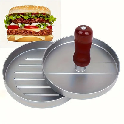Burger Press - Durable Aluminum Non Stick Patty Maker & Hamburger Mold for BBQ Grill - ZOOMNSTORE