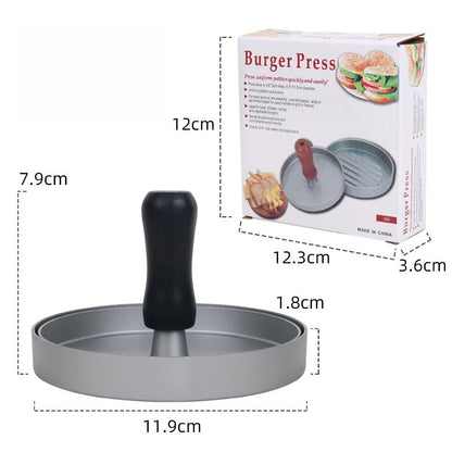 Burger Press - Durable Aluminum Non Stick Patty Maker & Hamburger Mold for BBQ Grill - ZOOMNSTORE