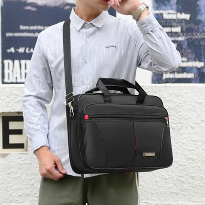 High-Capacity Business Briefcase - Travel Laptop Organizer  Document Storage Bag - ZOOMNSTORE