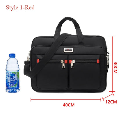 High-Capacity Business Briefcase - Travel Laptop Organizer  Document Storage Bag - ZOOMNSTORE