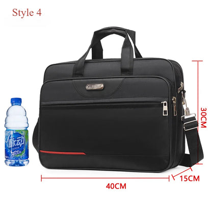 High-Capacity Business Briefcase - Travel Laptop Organizer  Document Storage Bag - ZOOMNSTORE