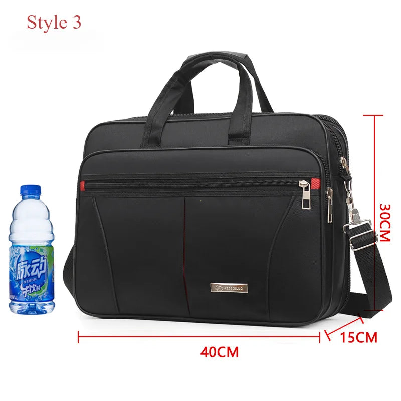 High-Capacity Business Briefcase - Travel Laptop Organizer  Document Storage Bag - ZOOMNSTORE