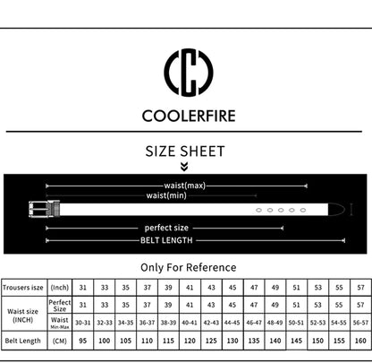 Business Dress Belts – Genuine Leather Reversible Buckle Brown Black Men’s Belt - ZOOMNSTORE