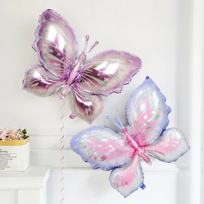 Large Butterfly Foil Balloon - Helium Birthday Party Decoration Baby Shower Photo Prop - ZOOMNSTORE