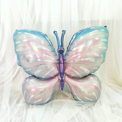 Large Butterfly Foil Balloon - Helium Birthday Party Decoration Baby Shower Photo Prop - ZOOMNSTORE