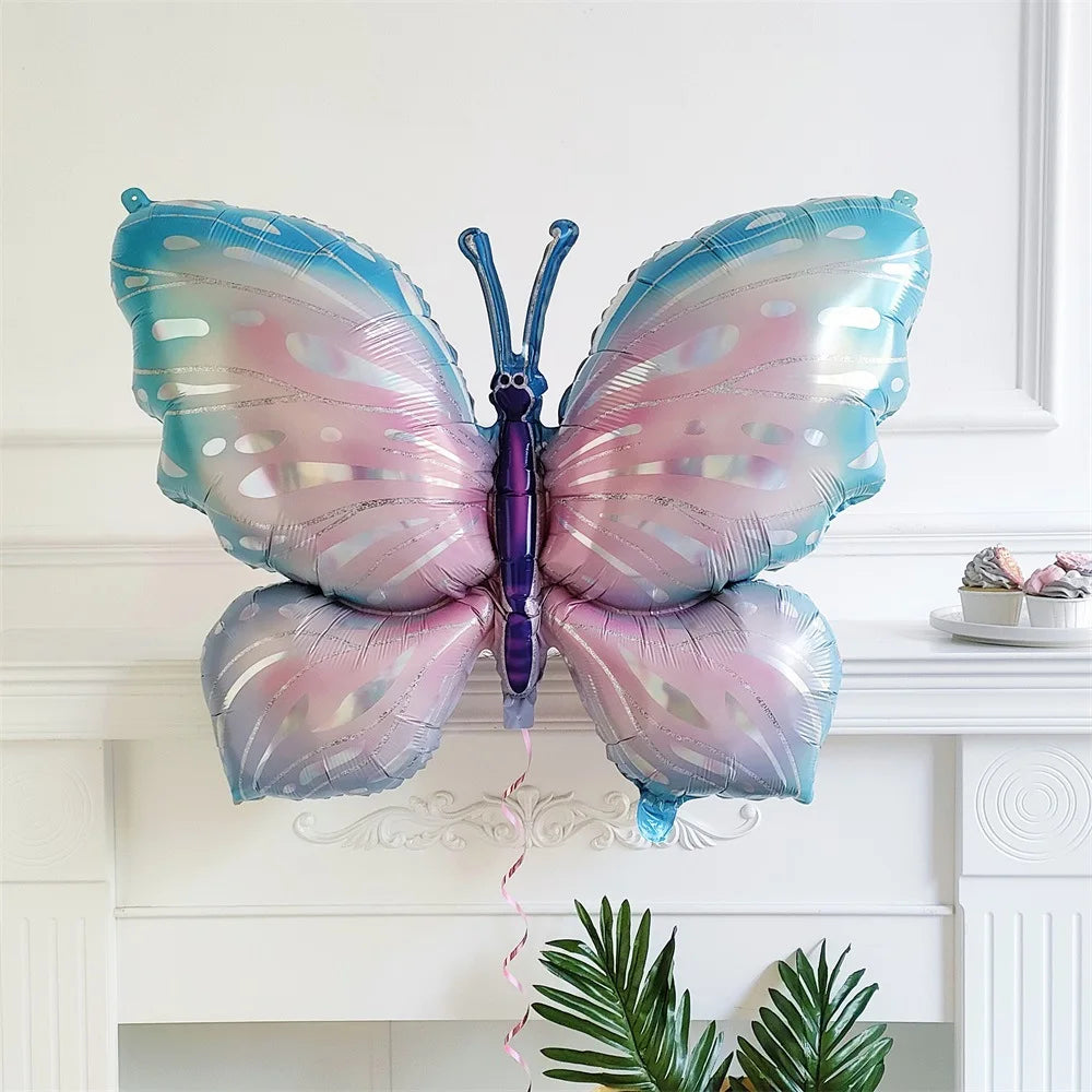Large Butterfly Foil Balloon - Helium Birthday Party Decoration Baby Shower Photo Prop - ZOOMNSTORE