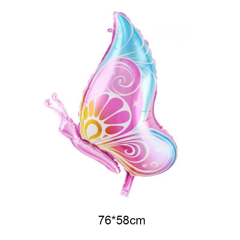 Large Butterfly Foil Balloon - Helium Birthday Party Decoration Baby Shower Photo Prop - ZOOMNSTORE