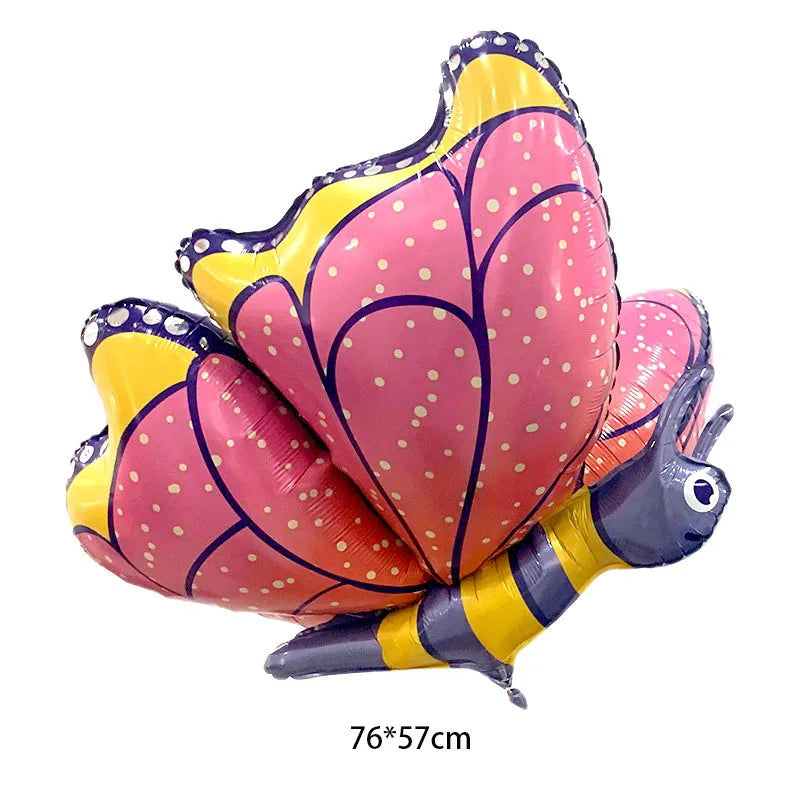 Large Butterfly Foil Balloon - Helium Birthday Party Decoration Baby Shower Photo Prop - ZOOMNSTORE