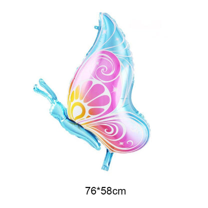 Large Butterfly Foil Balloon - Helium Birthday Party Decoration Baby Shower Photo Prop - ZOOMNSTORE
