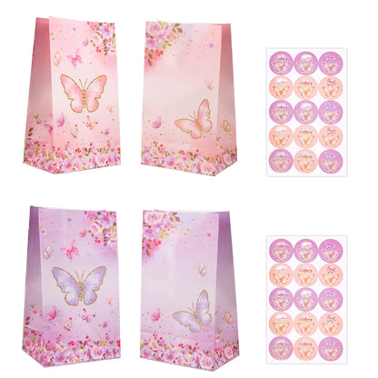 Butterfly Party Tableware Set - Disposable Plates Napkins Cups  Tablecloth for Baby Shower  Birthday - ZOOMNSTORE