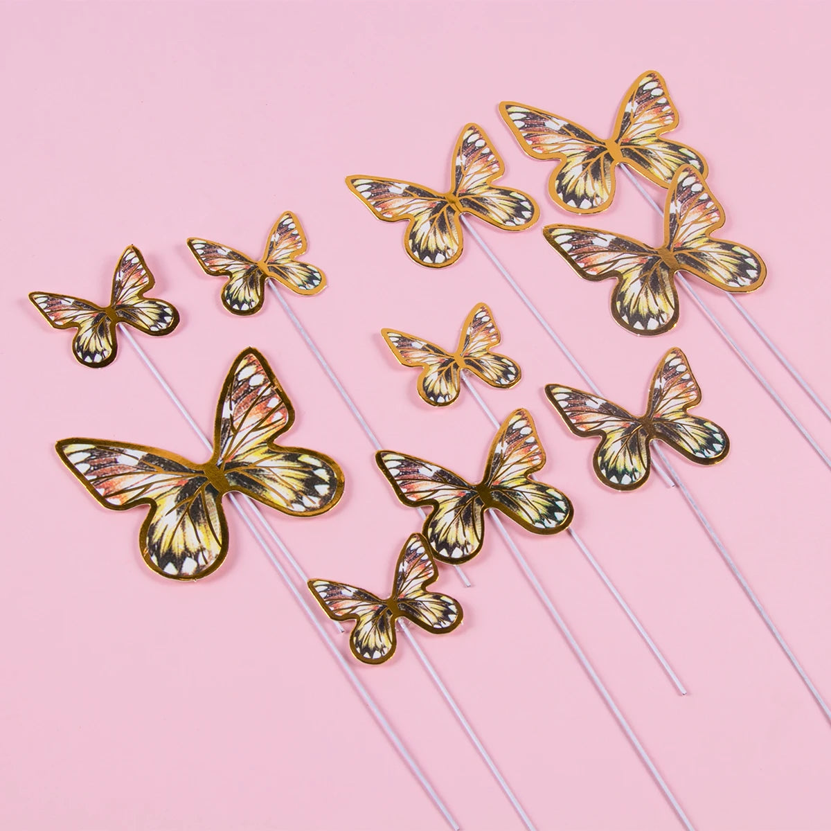 Butterfly Party Tableware Set - Disposable Plates Napkins Cups  Tablecloth for Baby Shower  Birthday - ZOOMNSTORE