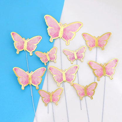 Butterfly Party Tableware Set - Disposable Plates Napkins Cups  Tablecloth for Baby Shower  Birthday - ZOOMNSTORE