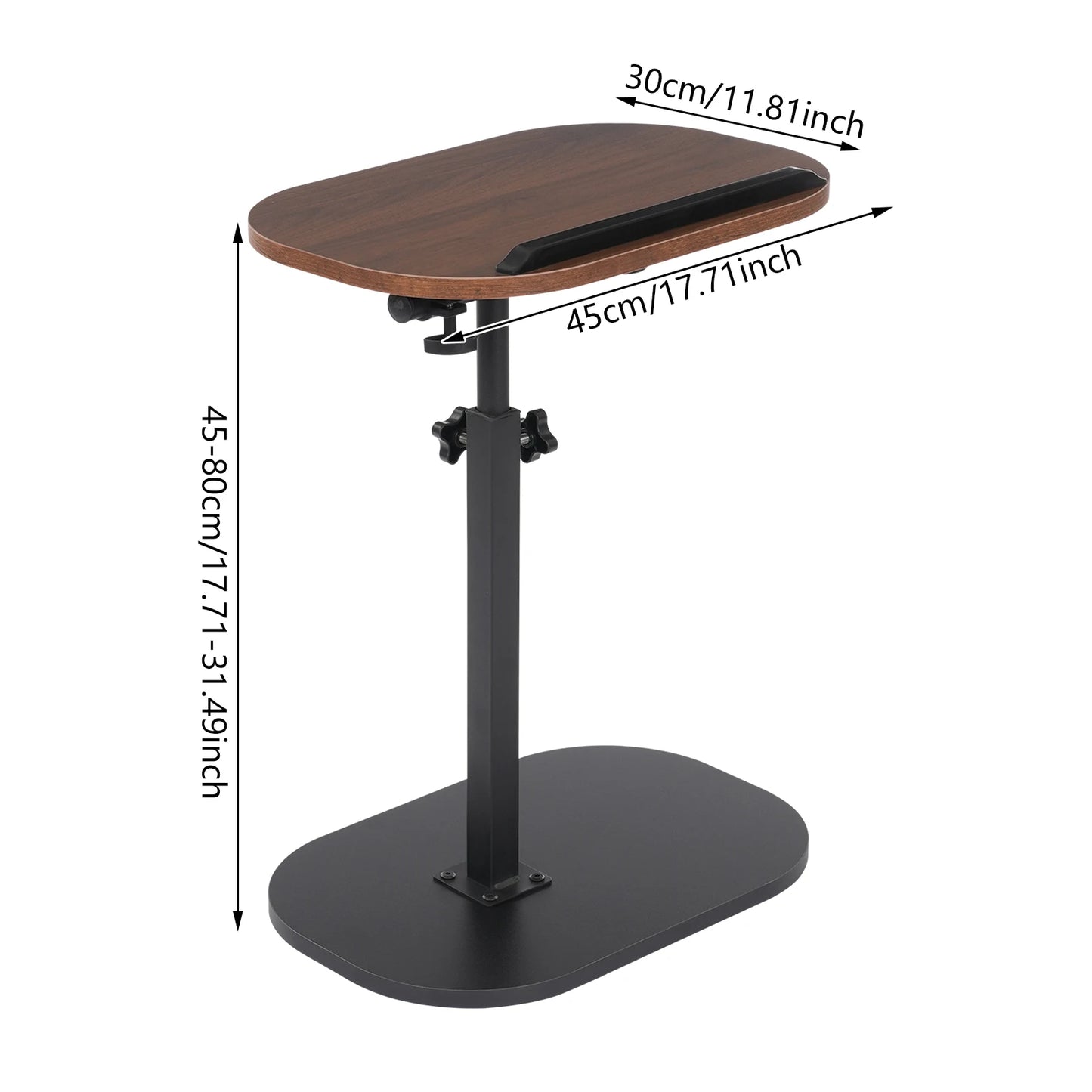 C-shaped Adjustable Side Table - 360 Rotatable  320 Tiltable Coffee Table - ZOOMNSTORE