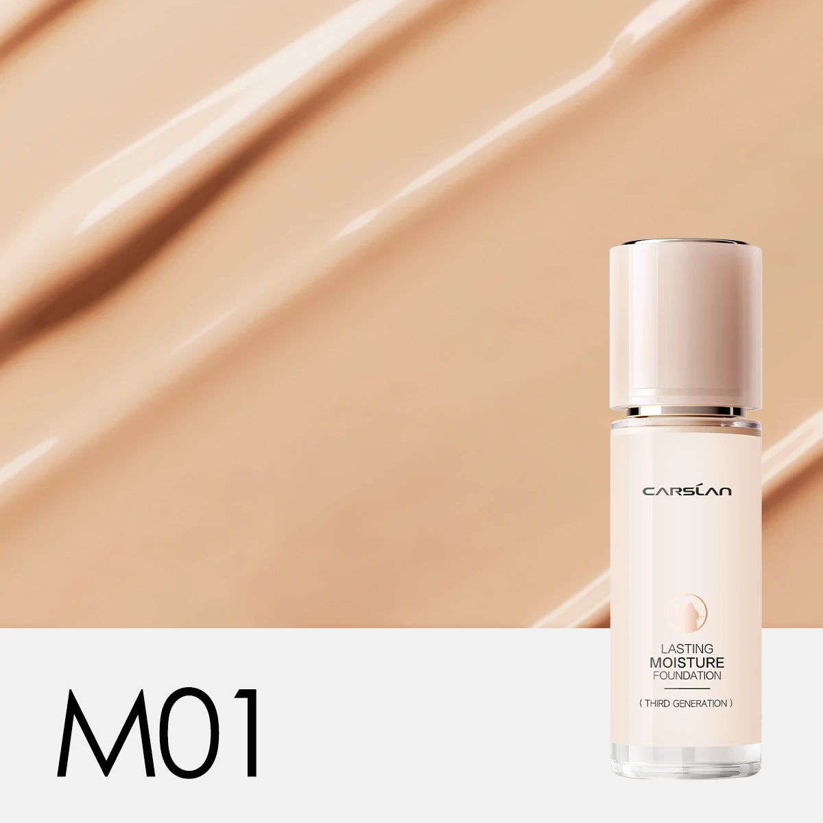 CARSLAN Full Coverage Matte Liquid Foundation - Long-lasting Moisture Concealer Oil Control Face Makeup - ZOOMNSTORE