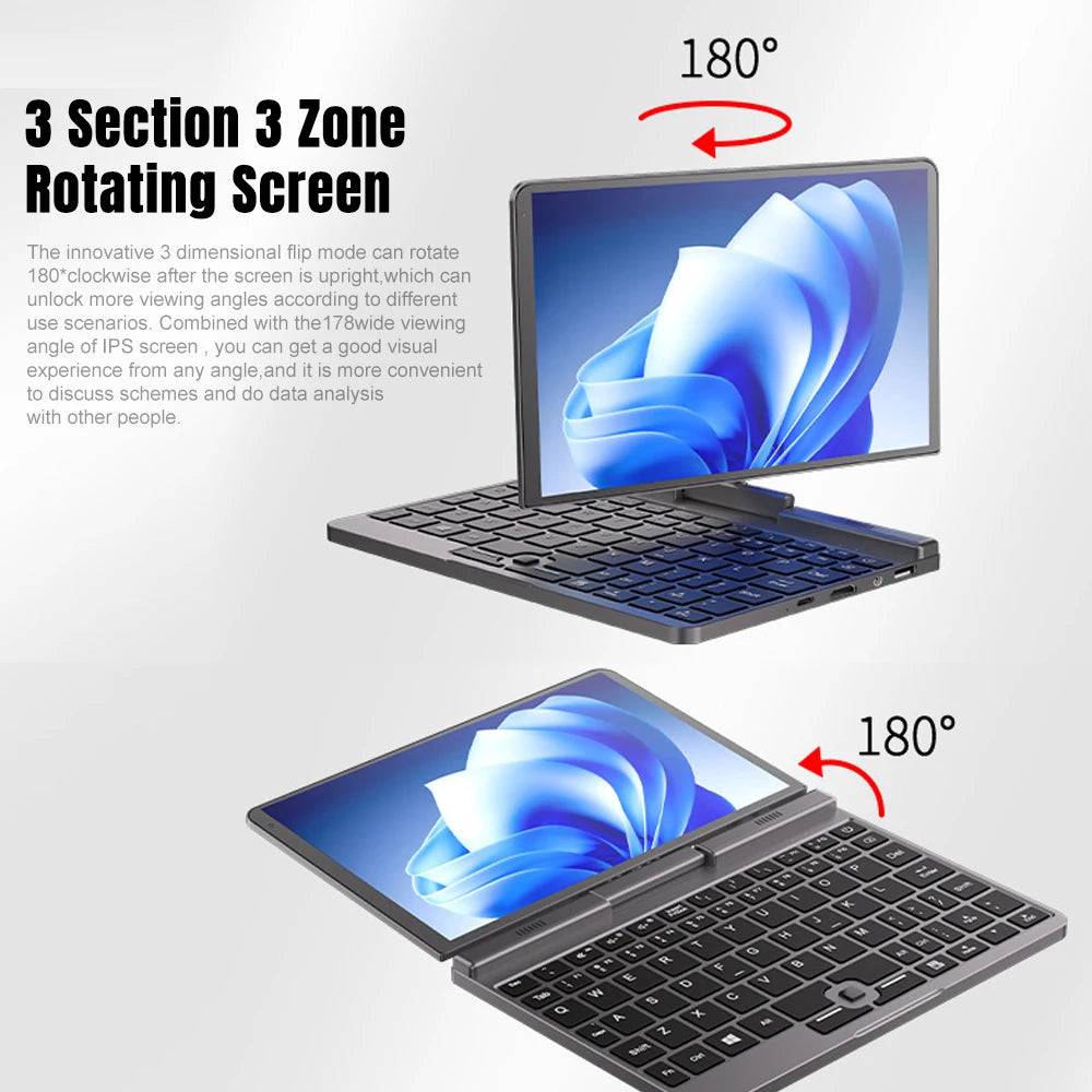 CRELANDER P8 8 2-in-1 Touchscreen Laptop - Intel Alder N150 12GB RAM WiFi 6 - ZOOMNSTORE