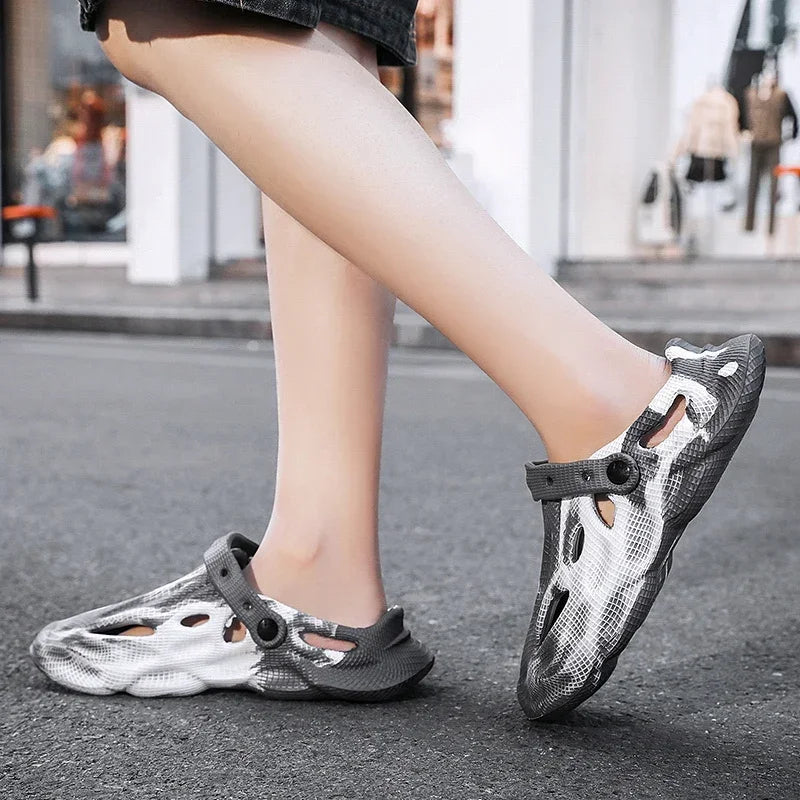 Camouflage Platform Slippers - Lightweight Outdoor Summer Clogs for Men Women - ZOOMNSTORE