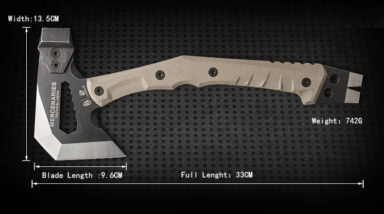 Full Tang Tactical Axe - Multifunctional Camping Hatchet  Tomahawk - ZOOMNSTORE