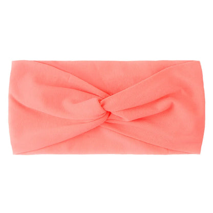 1 PCS Spring Summer Candy Color Baby Headband Girls Twisted Knotted Soft Elastic Baby Girl Headbands Hair Accessories - ZOOMNSTORE