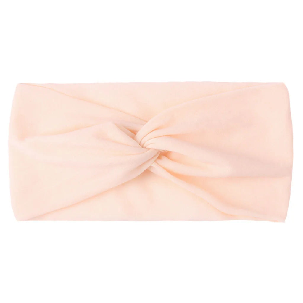 1 PCS Spring Summer Candy Color Baby Headband Girls Twisted Knotted Soft Elastic Baby Girl Headbands Hair Accessories - ZOOMNSTORE