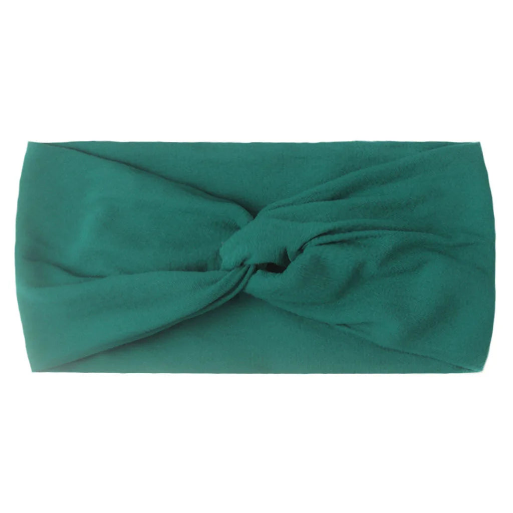 1 PCS Spring Summer Candy Color Baby Headband Girls Twisted Knotted Soft Elastic Baby Girl Headbands Hair Accessories - ZOOMNSTORE