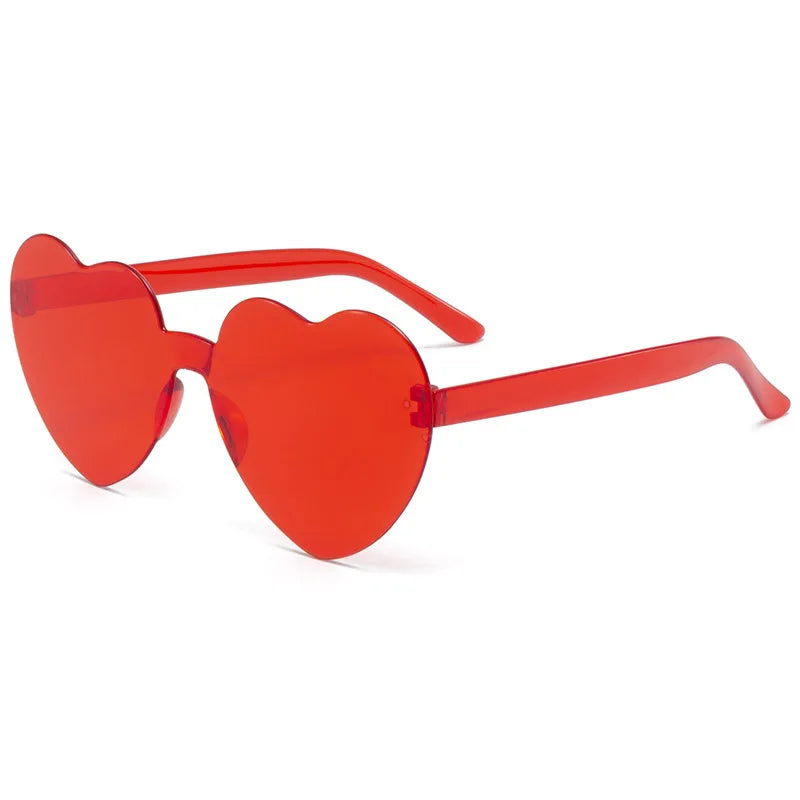 Candy Color Heart-Shaped Frameless Childrens Sunglasses - Ocean Personality Fashion Accessory - ZOOMNSTORE