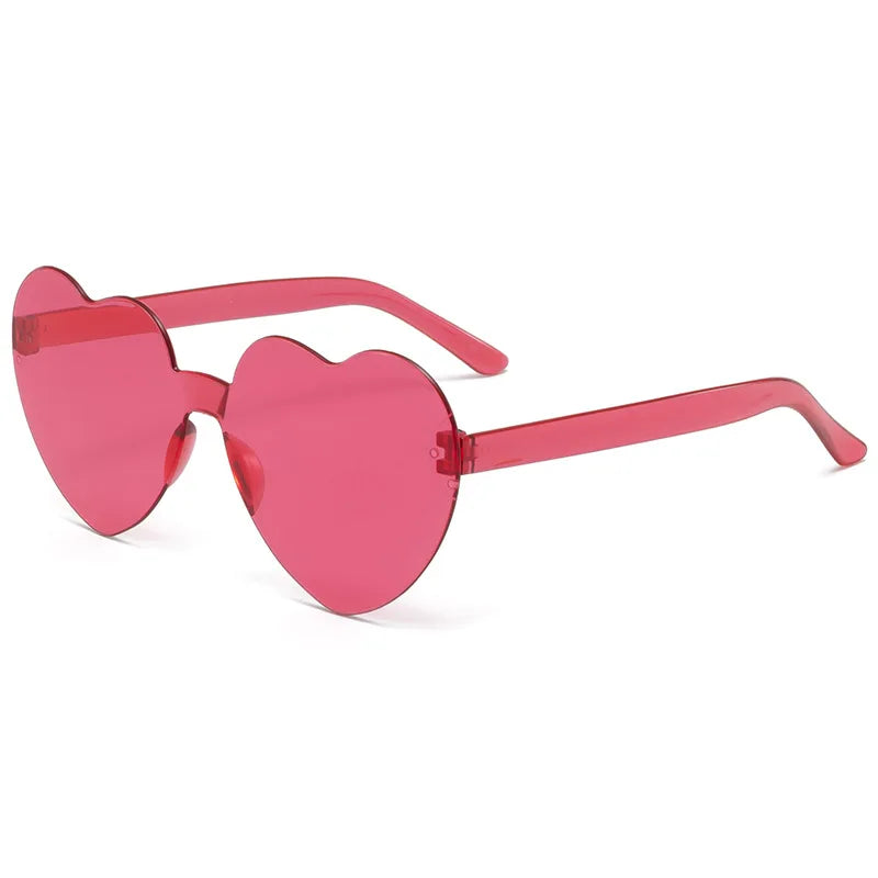 Candy Color Heart-Shaped Frameless Childrens Sunglasses - Ocean Personality Fashion Accessory - ZOOMNSTORE