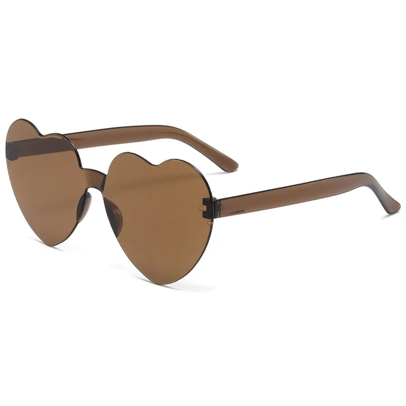 Candy Color Heart-Shaped Frameless Childrens Sunglasses - Ocean Personality Fashion Accessory - ZOOMNSTORE