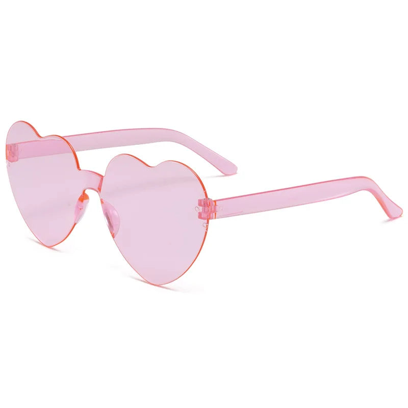 Candy Color Heart-Shaped Frameless Childrens Sunglasses - Ocean Personality Fashion Accessory - ZOOMNSTORE
