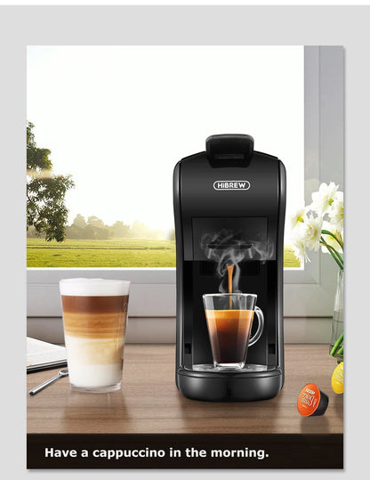 HiBREW 4-in-1 Coffee Machine - 19 Bar Espresso  Pod Maker for Hot  Cold Drinks - ZOOMNSTORE
