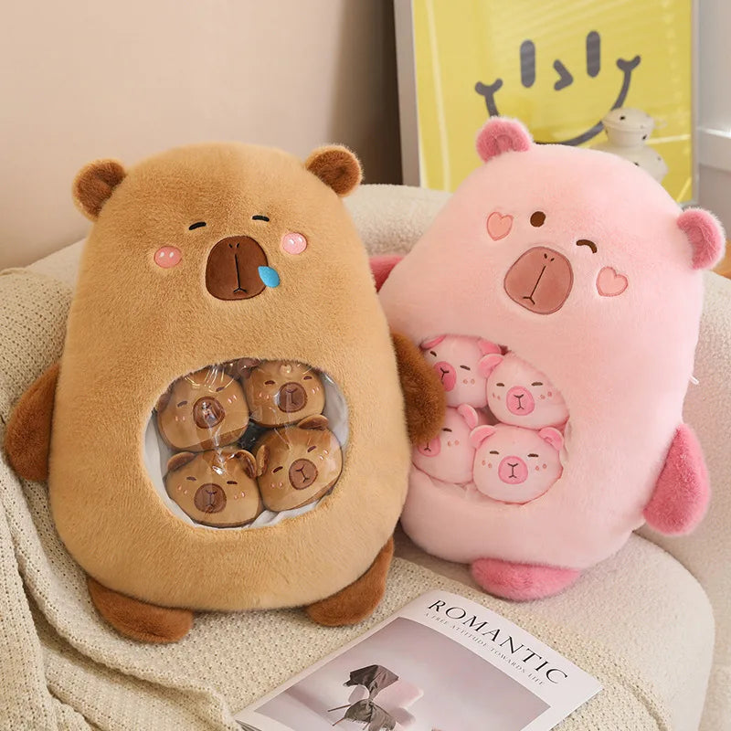 Capybara Plush Pillow - Soft Stuffed Animal Mini Plush Toy With PP Cotton Filling - ZOOMNSTORE