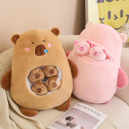 Capybara Plush Pillow - Soft Stuffed Animal Mini Plush Toy With PP Cotton Filling - ZOOMNSTORE