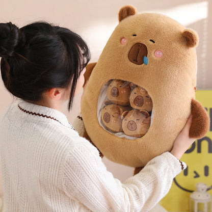 Capybara Plush Pillow - Soft Stuffed Animal Mini Plush Toy With PP Cotton Filling - ZOOMNSTORE