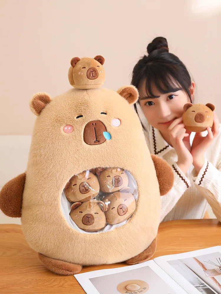 Capybara Plush Pillow - Soft Stuffed Animal Mini Plush Toy With PP Cotton Filling - ZOOMNSTORE