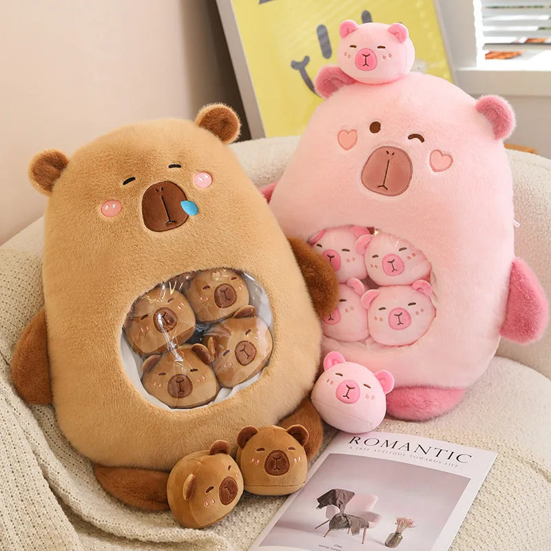 Capybara Plush Pillow - Soft Stuffed Animal Mini Plush Toy With PP Cotton Filling - ZOOMNSTORE