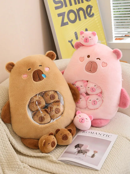 Capybara Plush Pillow - Soft Stuffed Animal Mini Plush Toy With PP Cotton Filling - ZOOMNSTORE