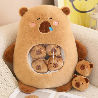 Capybara Plush Pillow - Soft Stuffed Animal Mini Plush Toy With PP Cotton Filling - ZOOMNSTORE