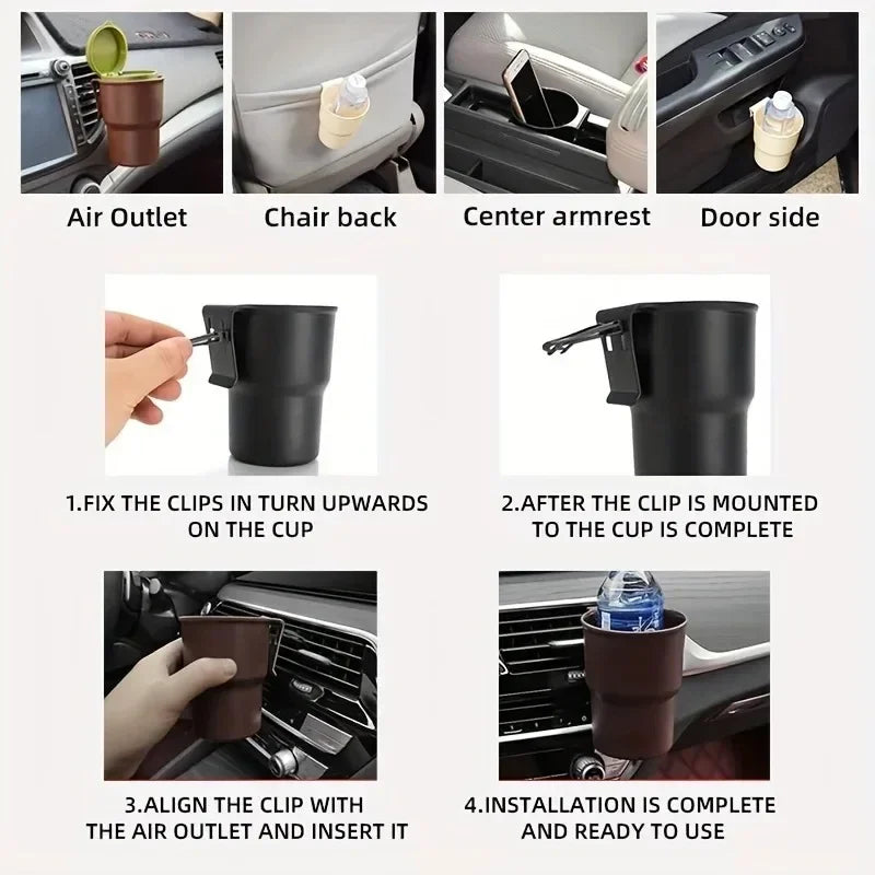 Car Beverage Rack - Multi-Function Air Outlet Cup Holder for Vehicle Drink Storage - ZOOMNSTORE