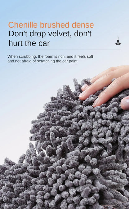 Telescopic Car Cleaning Mop - Chenille Double Brush Head for Roof  Window - ZOOMNSTORE