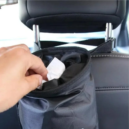 Car Garbage Bag - Portable Oxford Cloth Trash Bin for Back Seat Storage - ZOOMNSTORE