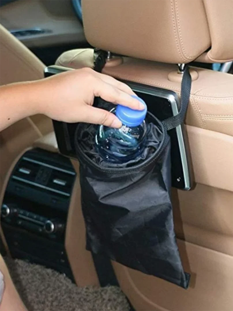 Car Garbage Bin - Oxford Cloth Auto Trash Bag | Hanging Seat Back Organizer - ZOOMNSTORE