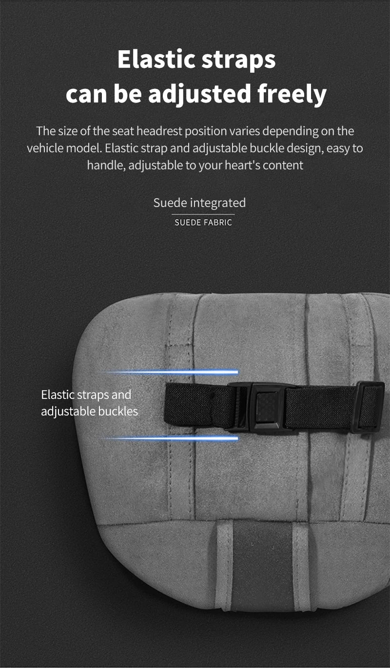 Car Headrest Pillow – Adjustable Soft Neck Rest Cushion | Universal Maybach Style - ZOOMNSTORE